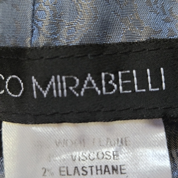 FRANCO MIRABELLI Black Pinstripe Lightweight Wool Blazer. Size 4 - Picture 10 of 13